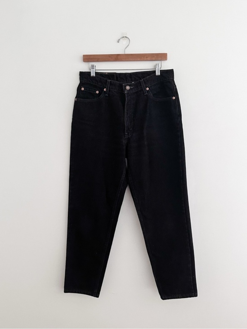 Vintage USA Made Levi's 512 Black Jeans Slim Fit Tapered Leg High Rise 14 Petite